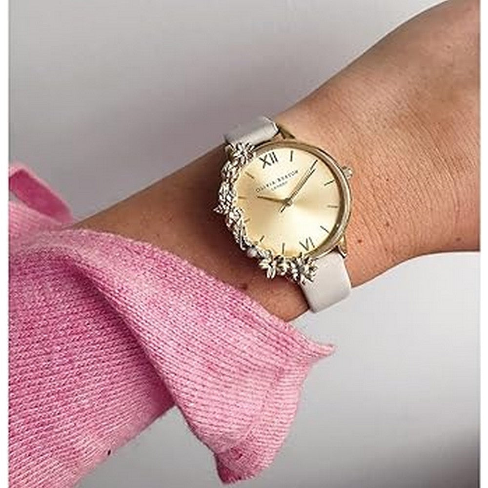 OLIVIA BURTON OB16CB10 Case Cuff Gold Dial Women's Watch Olivia Burton