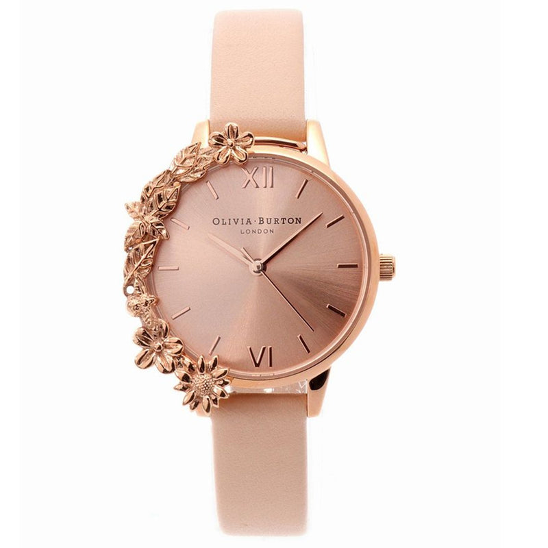 OLIVIA BURTON OB16CB11 Analogue Quartz Leather Strap Women's Watch Olivia Burton