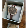OLIVIA BURTON OB16CG84 Chrono Detail Chocolate And Rose Gold Women's Watch