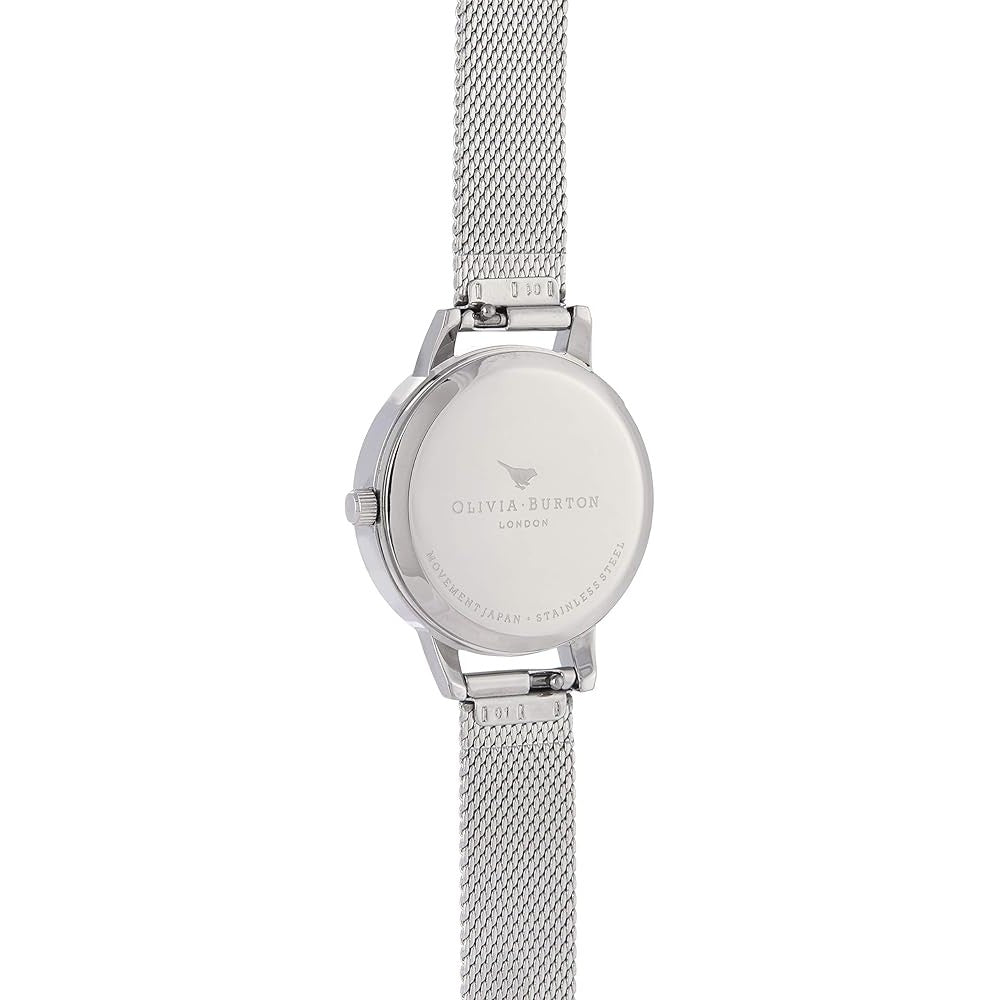 OLIVIA BURTON OB16CS16 Marble Floral Dial Women's Mesh Watch