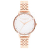 OLIVIA BURTON OB16DEW01 White Dial Demi Dial Women's Watch Olivia Burton