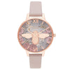 OLIVIA BURTON OB16EG134 British Blooms 3D Bee Vegan Rose & Rose Gold Women's Watch Olivia Burton