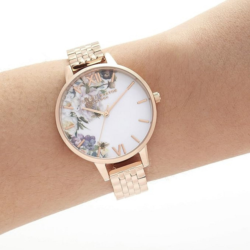 Olivia Burton Enchanted Garden Rose Gold Watch OB16EG135
