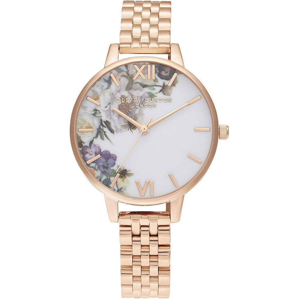 Olivia Burton Enchanted Garden Rose Gold Watch OB16EG135