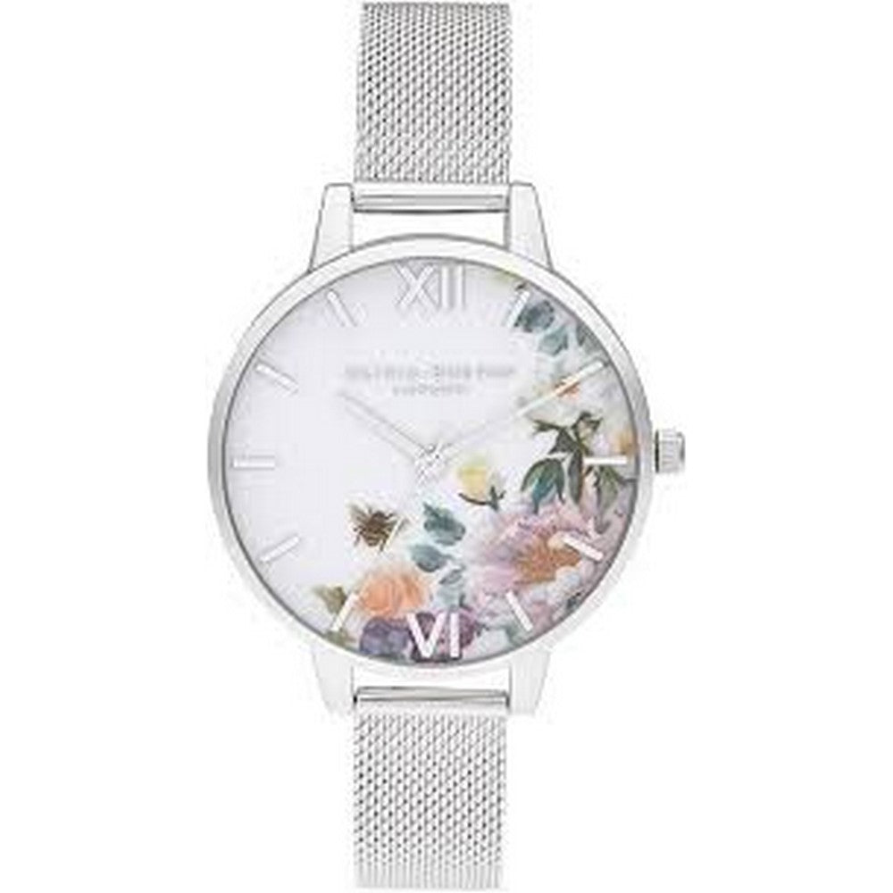 OLIVIA BURTON OB16EG136 Demi Silver Women's Mesh Watch Olivia Burton