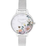 OLIVIA BURTON OB16EG136 Demi Silver Women's Mesh Watch Olivia Burton