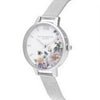 OLIVIA BURTON OB16EG136 Demi Silver Women's Mesh Watch