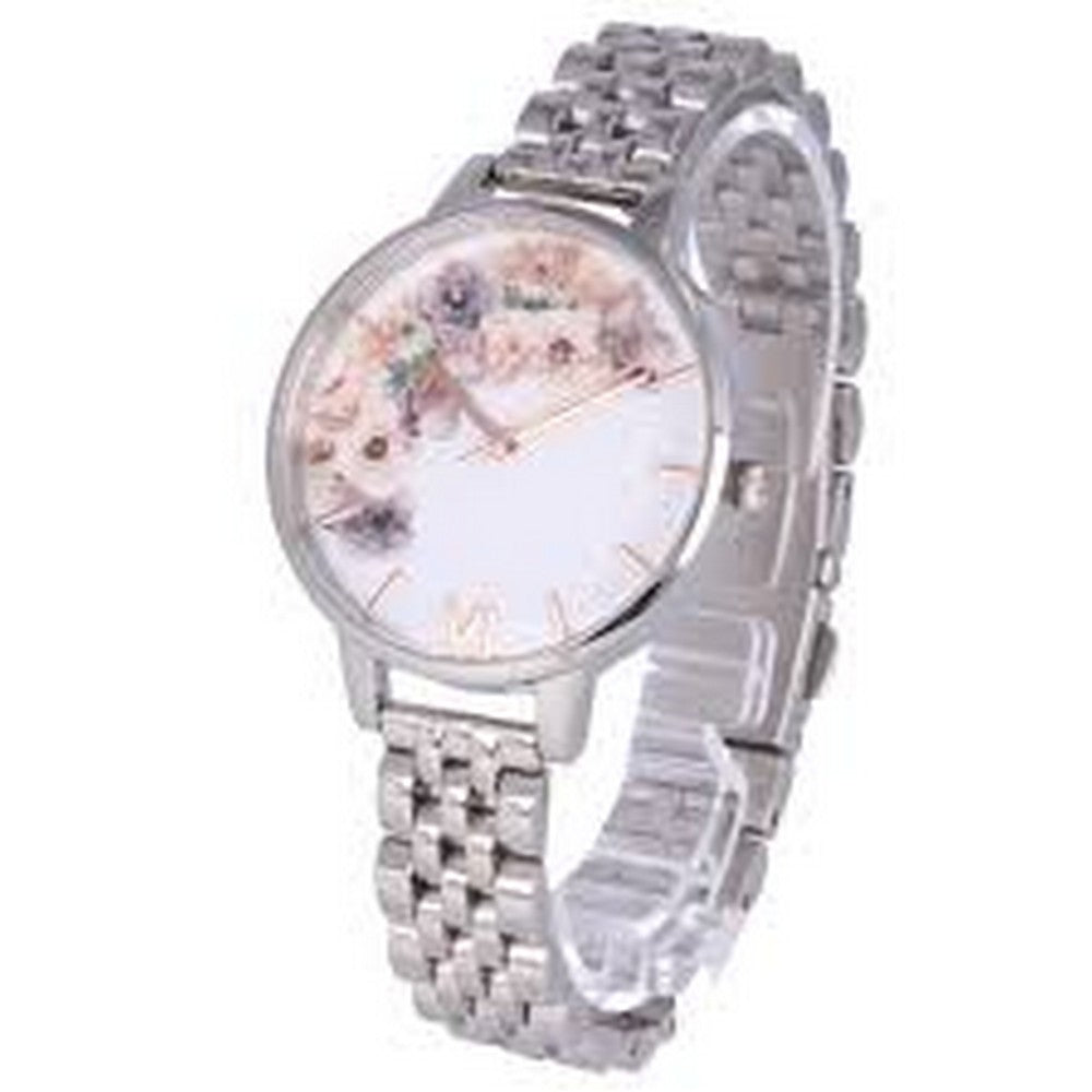 OLIVIA BURTON OB16EX127 Watercolour Floral White Dial Women's Watch