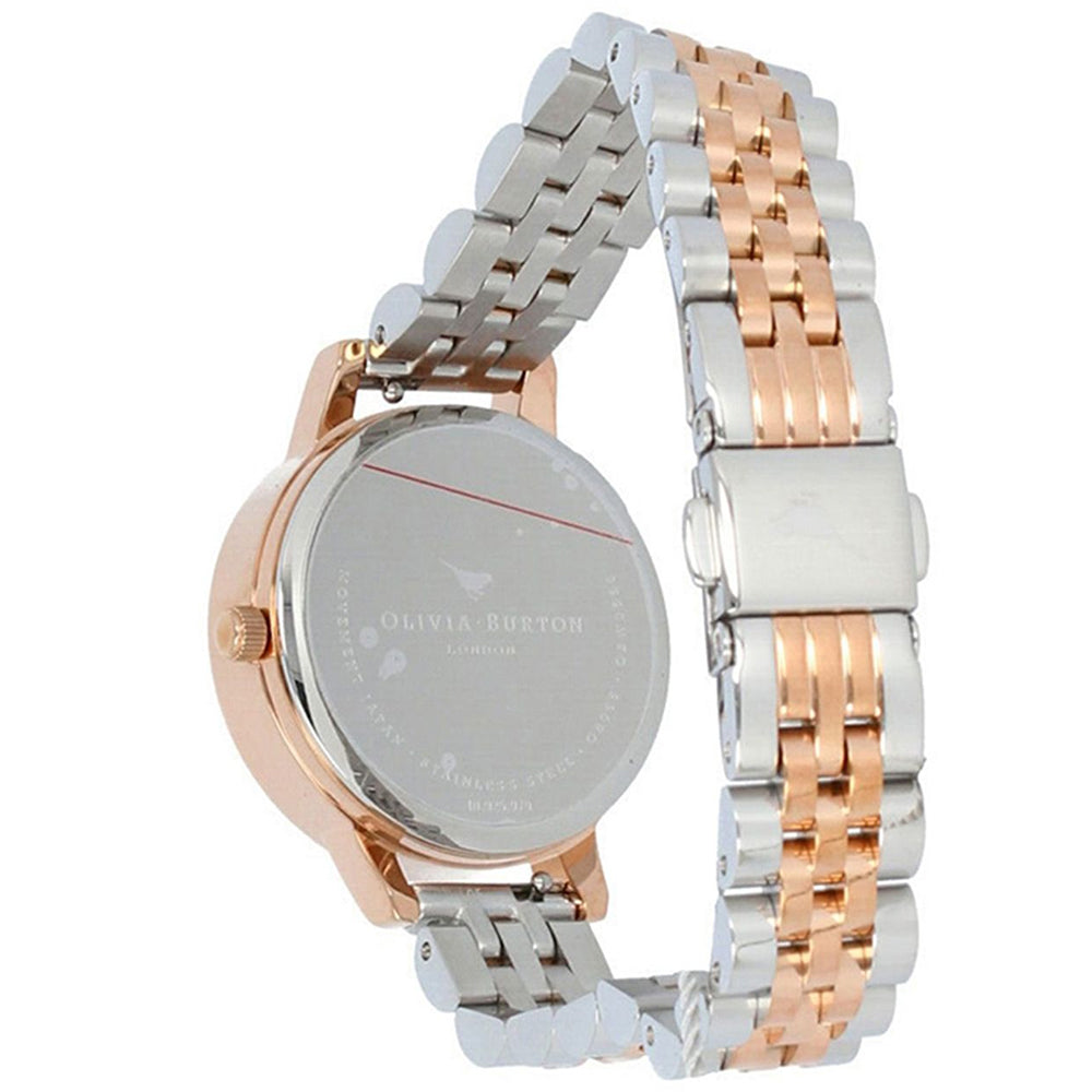 OLIVIA BURTON OB16EX134 White and stone Dial stainless steel two tone Women's Watch