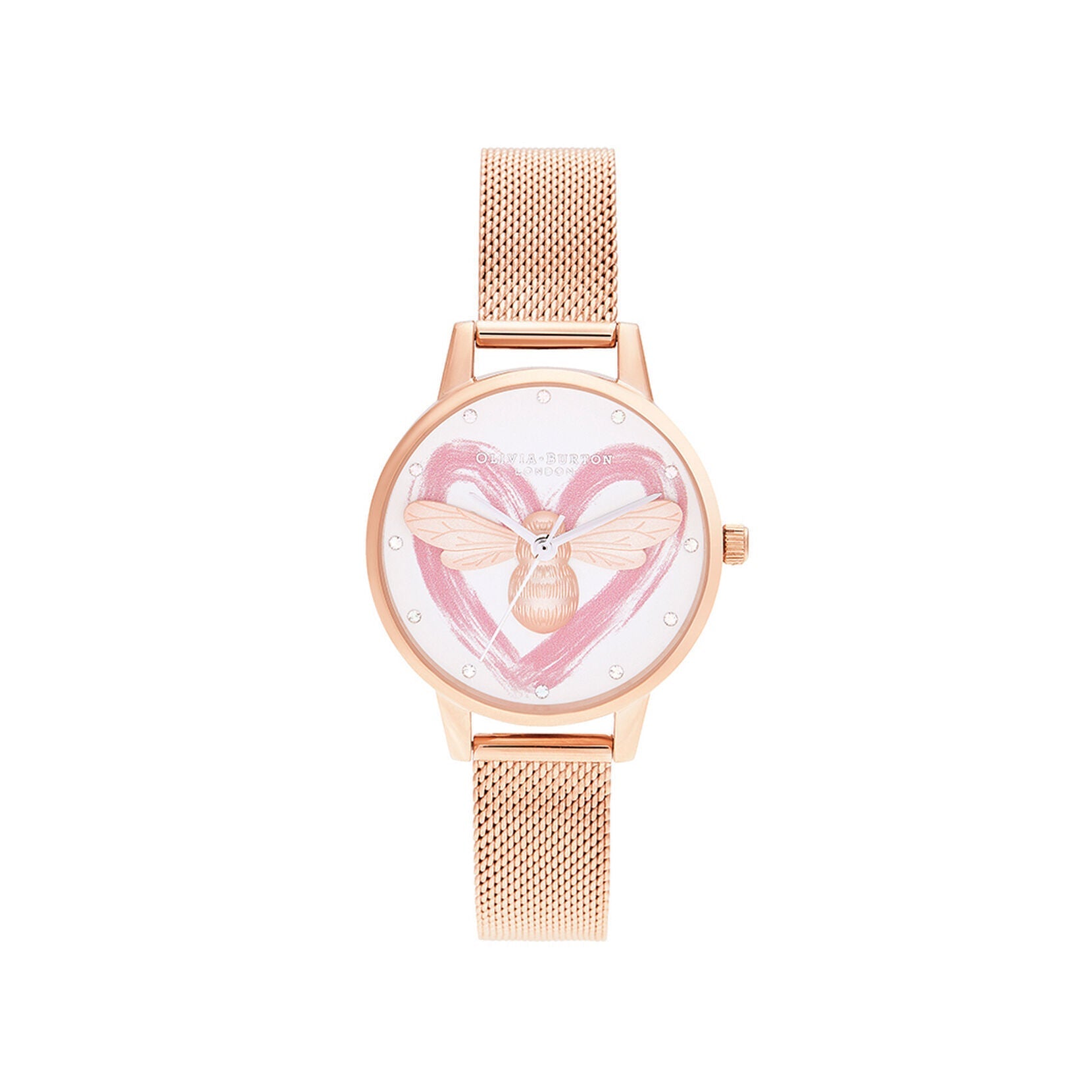 Olivia Burton You Have My Heart Rose Gold Watch OB16FB01