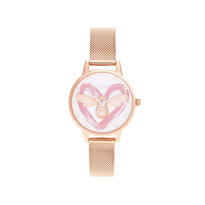 Olivia Burton You Have My Heart Rose Gold Watch OB16FB01