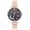 OLIVIA BURTON OB16GD36 Ramadan Navy & Rose Gold Women's Bracelet Watch Olivia Burton