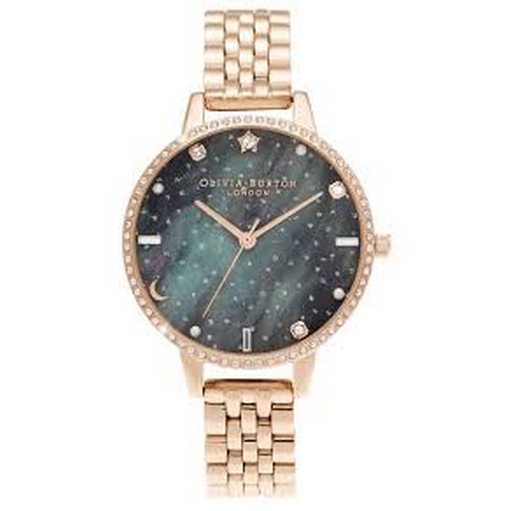 OLIVIA BURTON OB16GD66 Northern Lights Demi Dial Rose Gold Women's Bracelet Watch