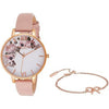 OLIVIA BURTON OB16GSET10 Signature Floral Dial Women's Watch And Bracelet Set