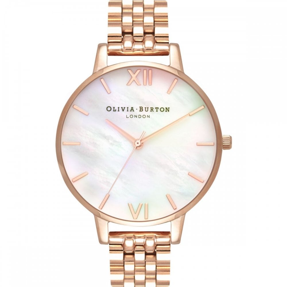 Olivia Burton Mother of Pearl Rose Gold Watch OB16MOP03