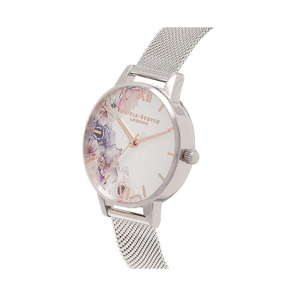 OLIVIA BURTON OB16PP37 Watercolour Floral White Dial Women's Watch