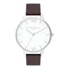 Olivia Burton Semi Precious Dial Grey Strap Watch OB16SH05