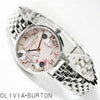 OLIVIA BURTON OB16SP07 Semi Precious Rose & Silver Women's Bracelet Watch