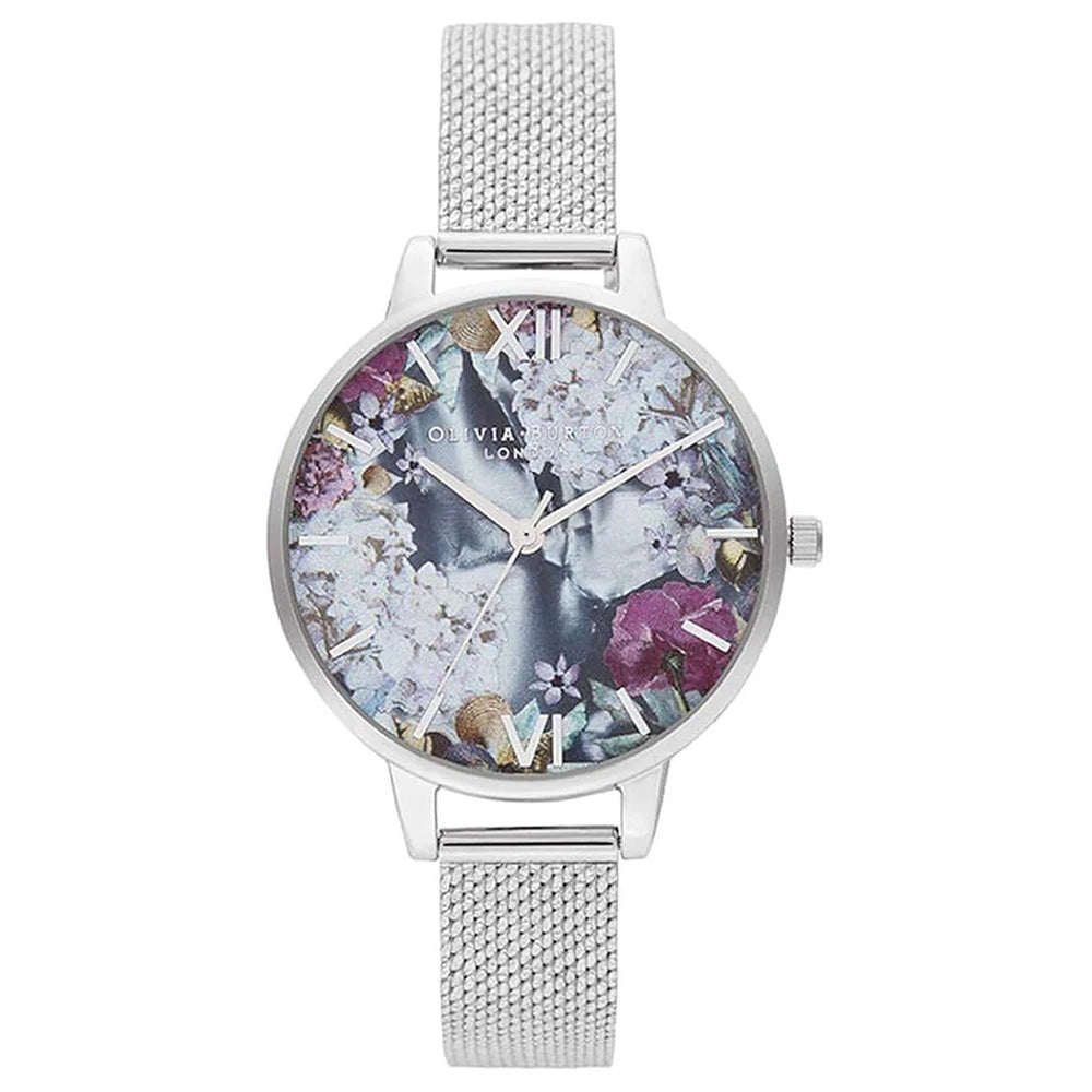 OLIVIA BURTON OB16US11 Under The Sea Silver Boucle Women's Mesh Watch Olivia Burton