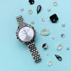 OLIVIA BURTON OB16US31 Under the Sea Bejeweled Quartz Crystal Silver Dial Women's Watch