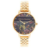 OLIVIA BURTON OB16VS01 Varsity Pale Gold & Black Women's Bracelet Watch Olivia Burton