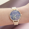 OLIVIA BURTON OB16VS01 Varsity Pale Gold & Black Women's Bracelet Watch