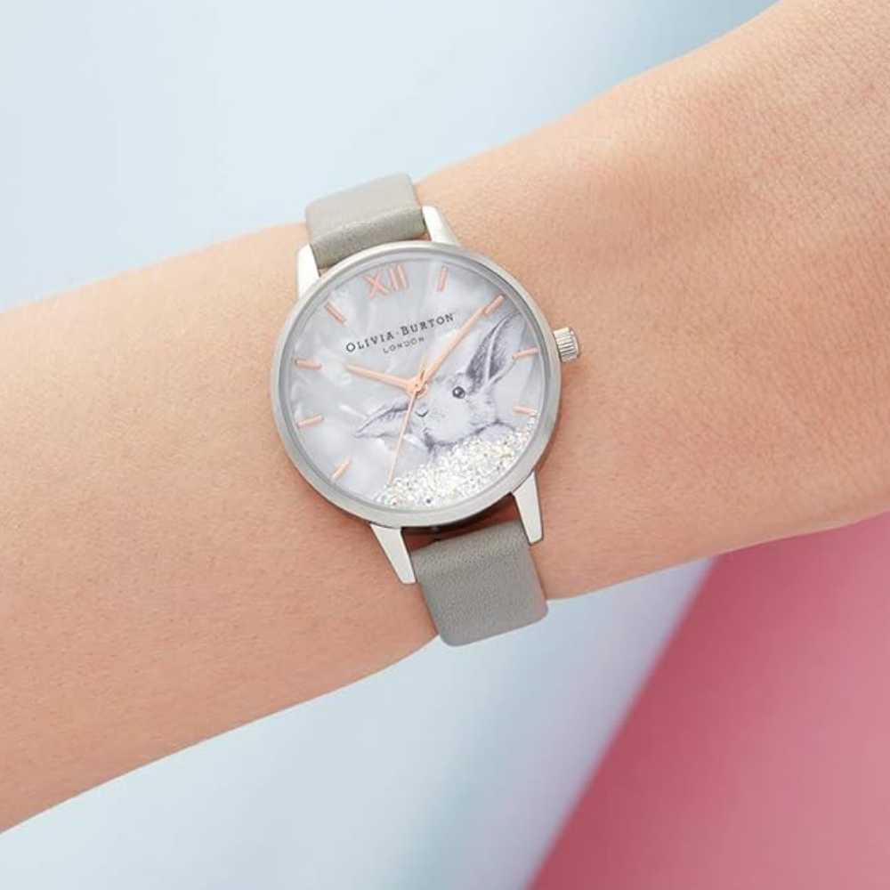 OLIVIA BURTON OB16WL86 Winter Wonderland Dial Gray Strap Women's Watch Olivia Burton