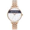 OLIVIA BURTON OB16VS06 Varsity Pink & Navy Stripe & Rose Gold Women's Bracelet Watch Olivia Burton