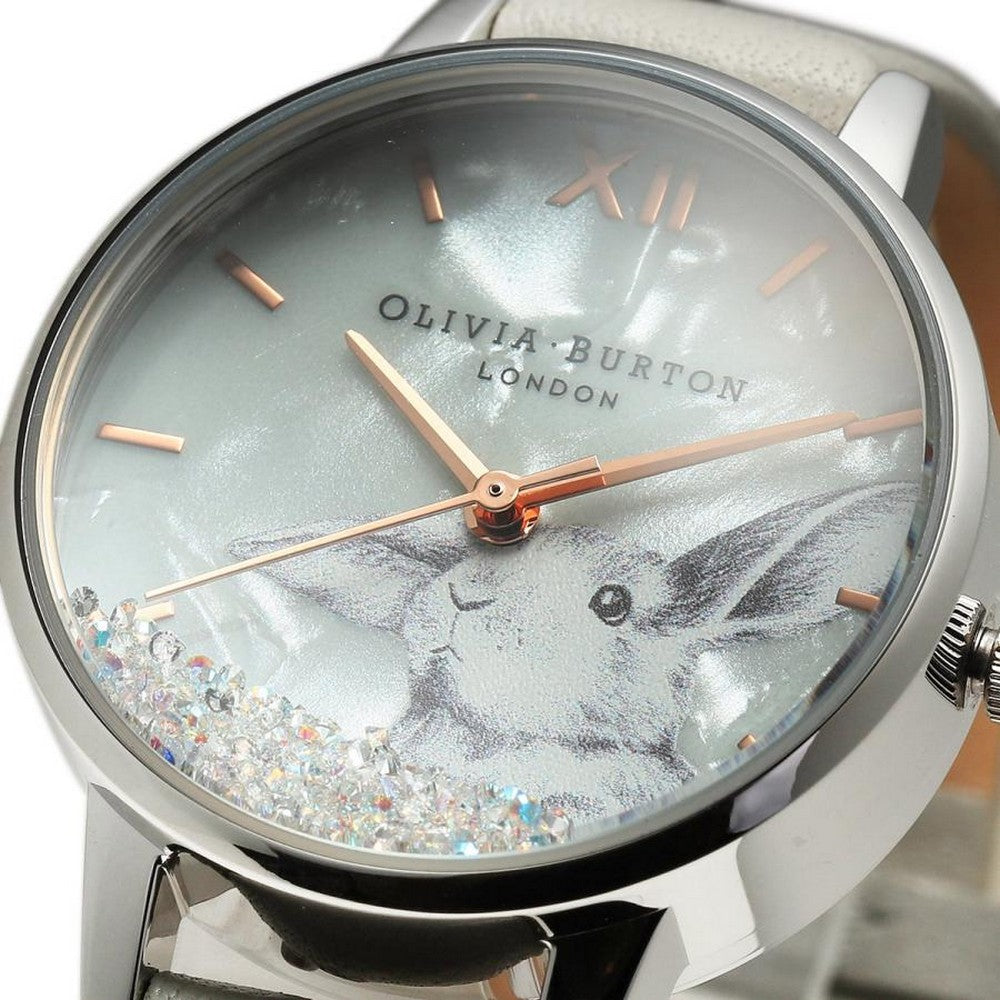 Olivia burton watch grey strap best sale