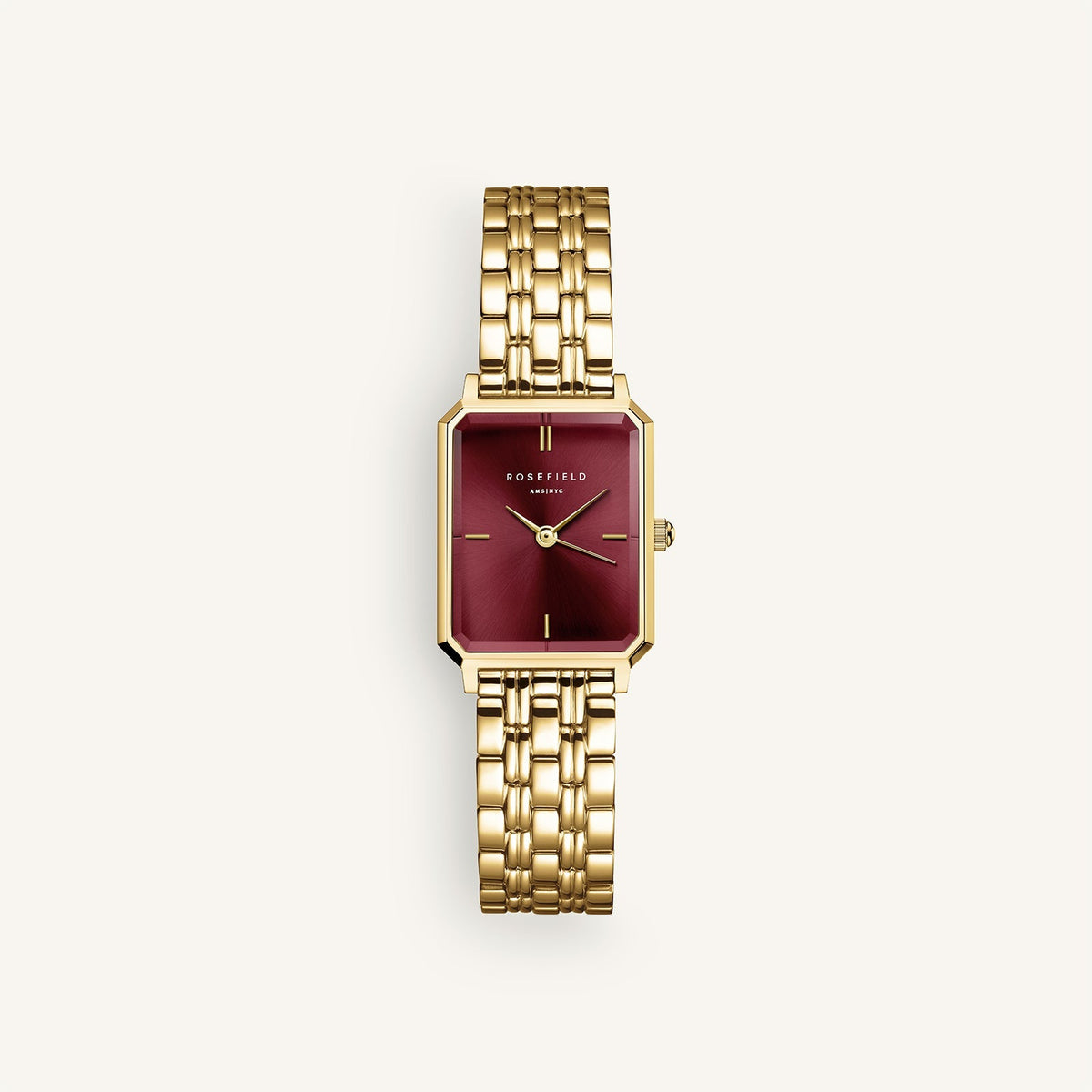 Rosefield OBGSG-O83 Octagon XS Burgundy Women's Watch