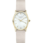 ROSEFIELD THE OVAL WHITE MOP LIGHT GREY NUBUCK GOLD  OWGLG-OV05 Rose Field