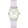ROSEFIELD OWLLG-OV04 The Oval White Mop Lilac Nubuck Gold Women's Watch Rose Field