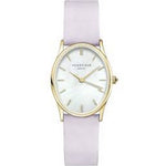 ROSEFIELD OWLLG-OV04 The Oval White Mop Lilac Nubuck Gold Women's Watch Rose Field