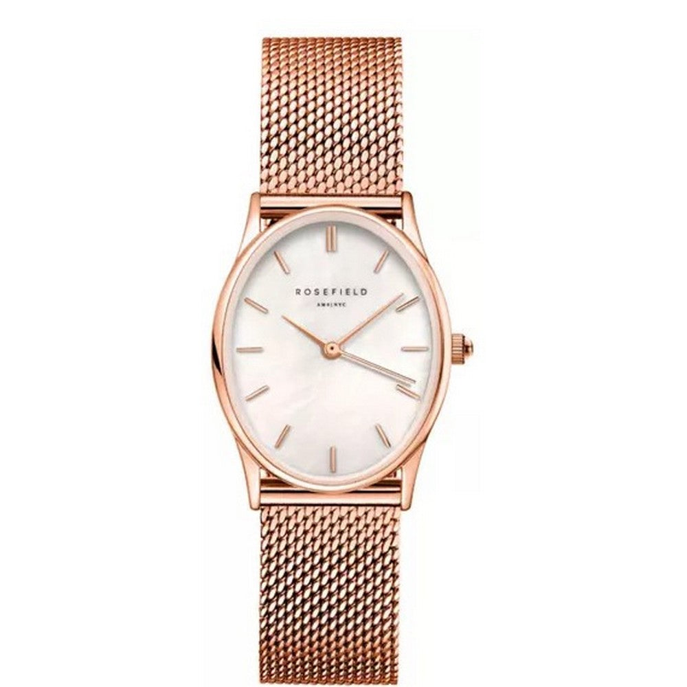 ROSEFIELD THE OVAL WHITE MOP MESH ROSE GOLD OWRMR-OV12