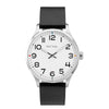 PAUL SMITH P10065 Analogue White Dial and Black Leather Strap Men's Watch Paulsmith