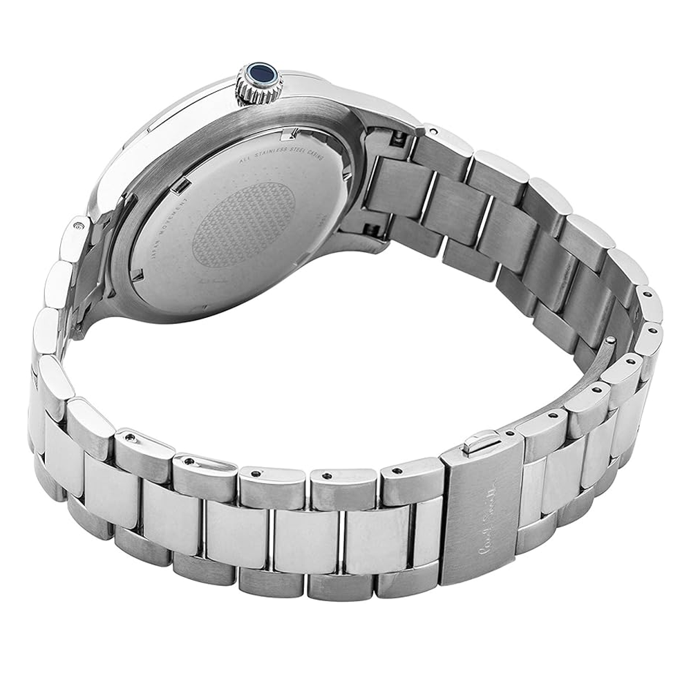 PAUL SMITH P10063 White Dial Analogue Display and Silver Stainless Steel Men's Bracelet Watch Paulsmith