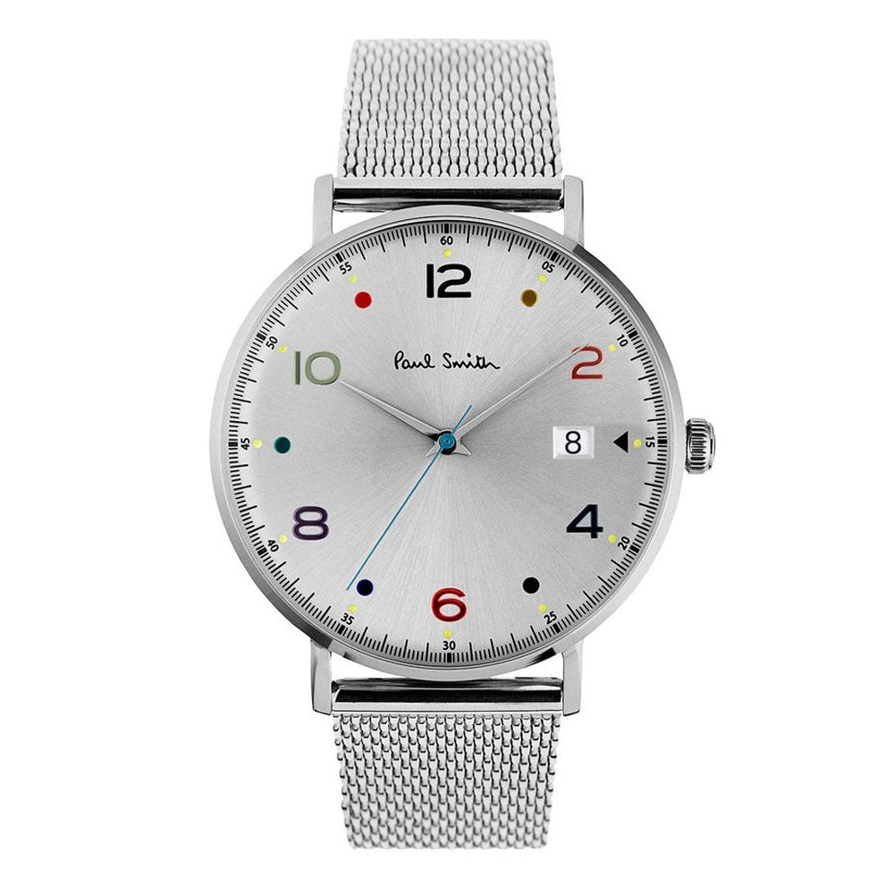 PAUL SMITH PS0060001 Gauge Silver Unisex Mesh Bracelet Watch