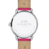 COACH 14502717 Delancey White Dial Pink Leather Women's Watch