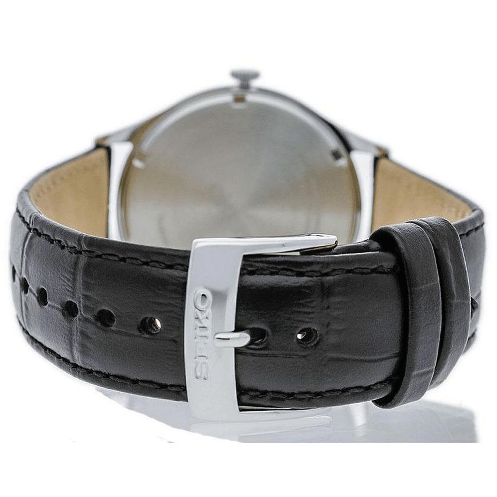 seiko SGEH77 Sapphire Black Dial Mens Watch - Our World Of Style