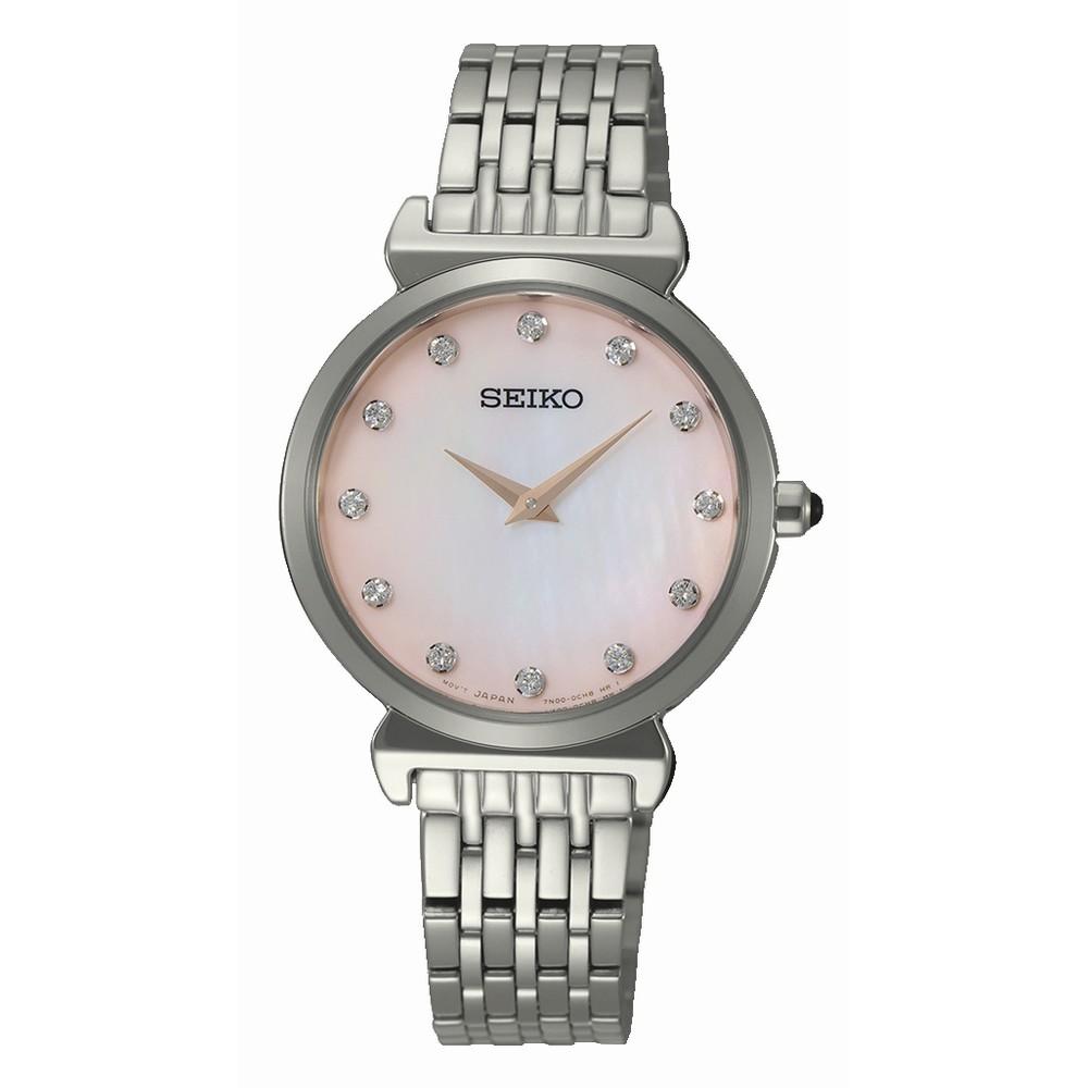 seiko SFQ803P1 Stainless Steel Analog  Ladies Quartz Watch - Our World Of Style