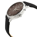 Seiko SGEH85P1 Black Dial Leather Strap Analog Quartz Men's Watch