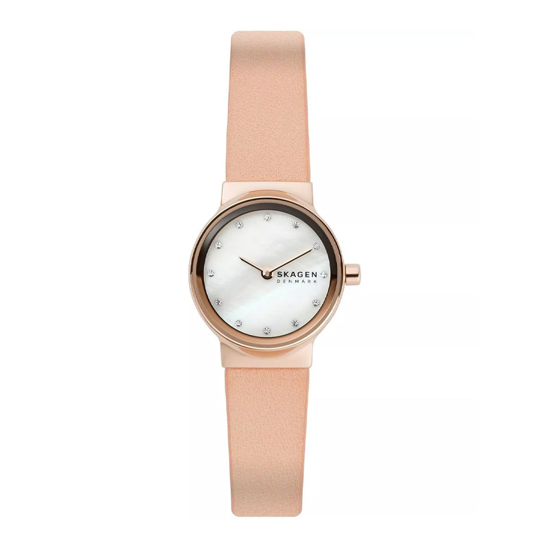 SKAGEN SKW1113  Freja Two Hand Pink Leather Women's Watch Skagen