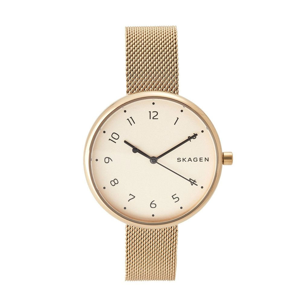 SKAGEN SKW2625 Signatur Gold Tone Steel Women's Mesh Watch Skagen