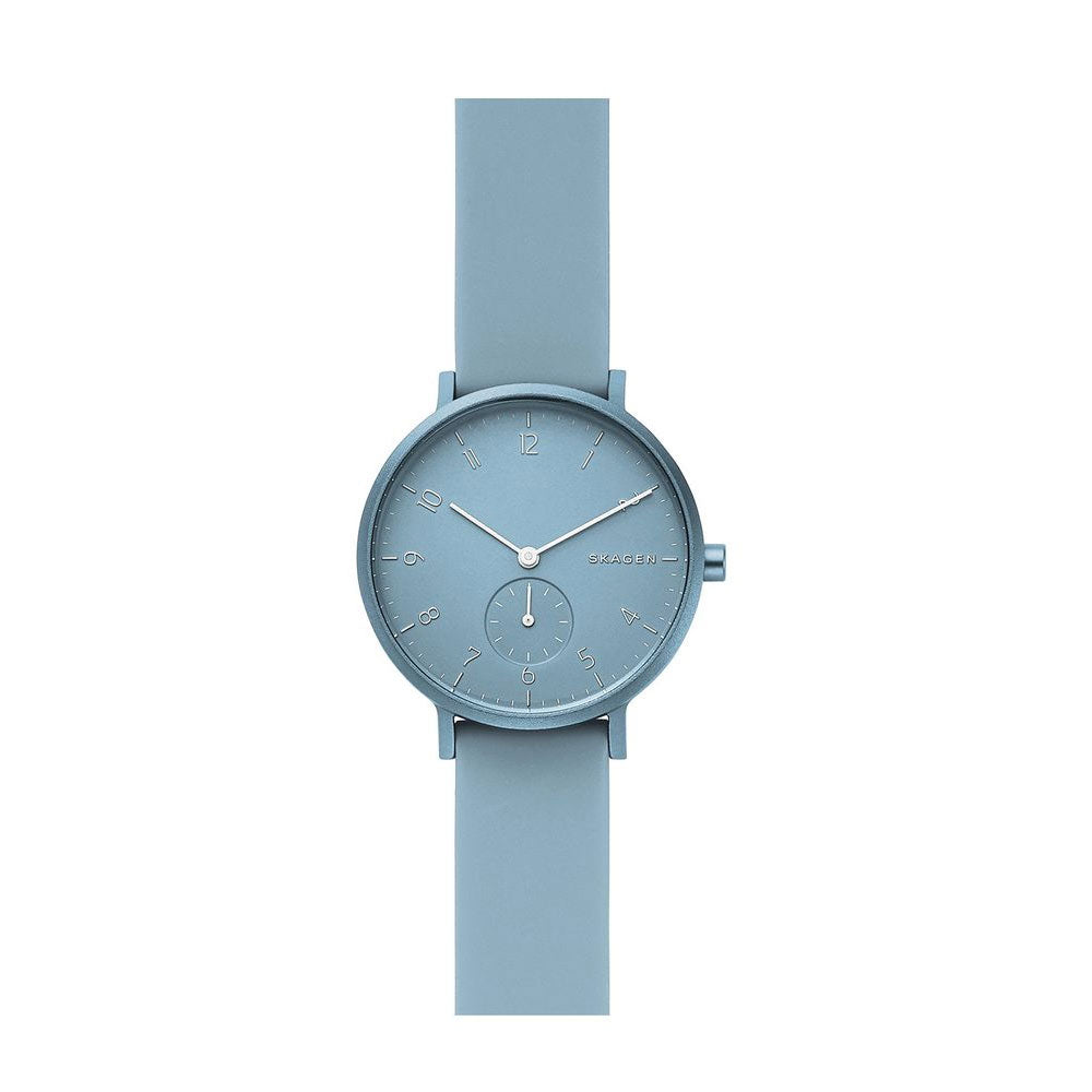 SKAGEN SKW2764 Aaren Kulor Sky Blue Silicone Unisex Watch – Our