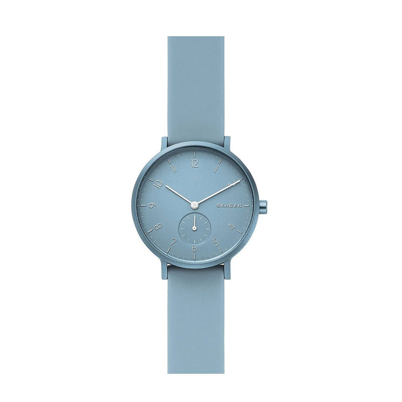 SKAGEN SKW2764 Aaren Kulor Sky Blue Silicone Unisex Watch Skagen