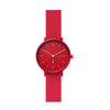 SKAGEN SKW2765 Aaren Red Silicone Quartz Minimalist Unisex Watch Skagen