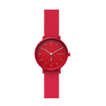 SKAGEN SKW2765 Aaren Red Silicone Quartz Minimalist Unisex Watch Skagen