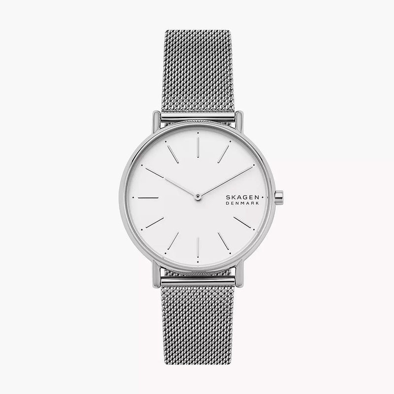 SKAGEN SKW2785 Signatur Silver-Tone Steel Women's Mesh Watch Skagen
