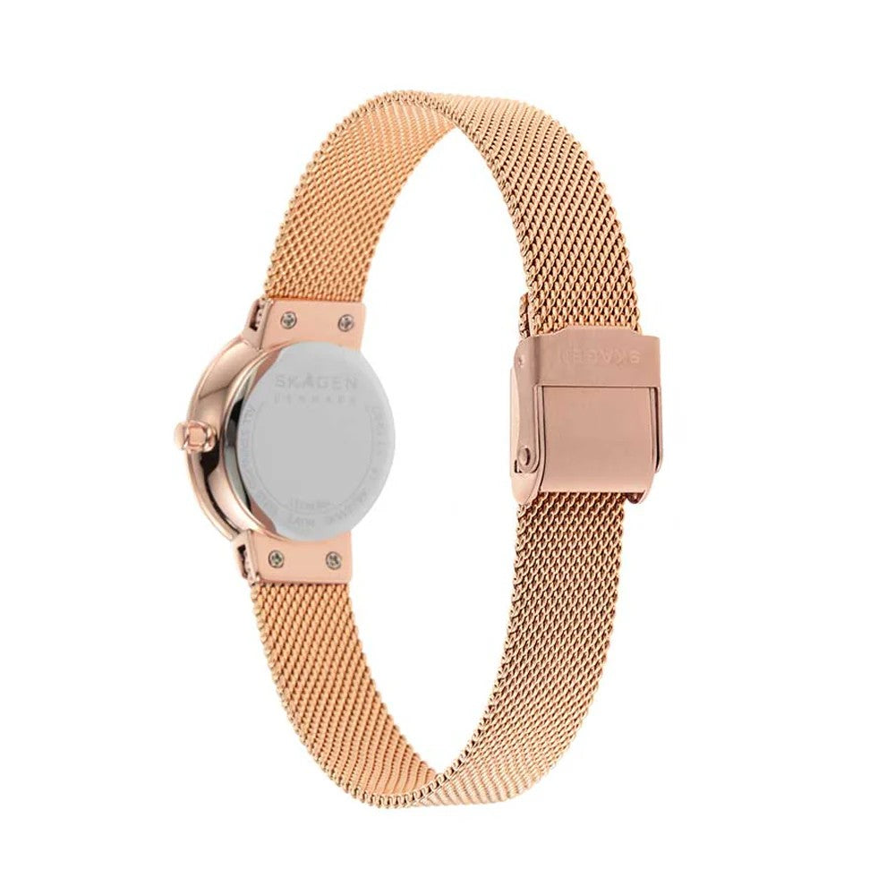 SKAGEN SKW2799 Leonora Rose Gold Tone Steel Women's Mesh Watch