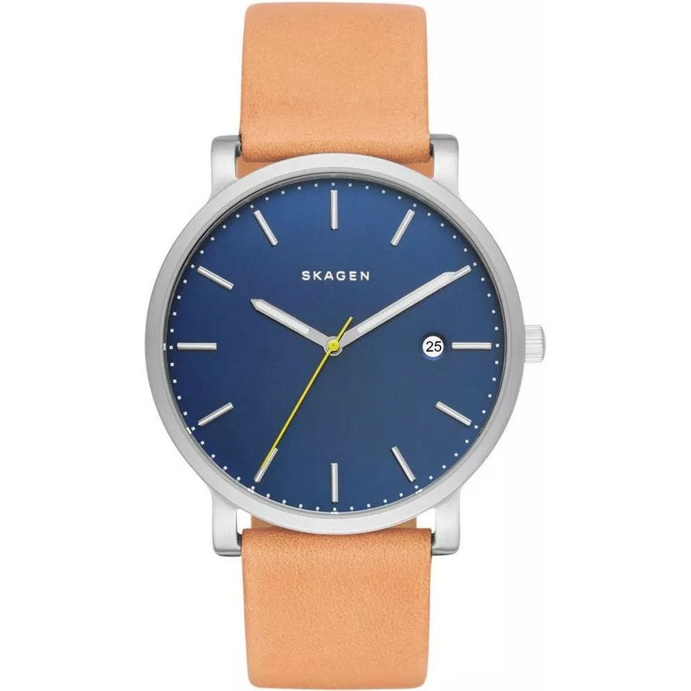 SKAGEN SKW6279 Hagen Blue Dial Brown Leather Men's Watch